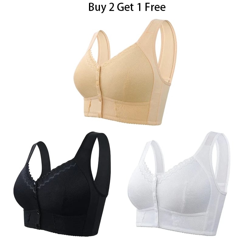 🌹Buy 2 Get 1 Free🌹Front Closure Breathable Bra🎀(Please Add 3/5 pcs to your Cart😍)