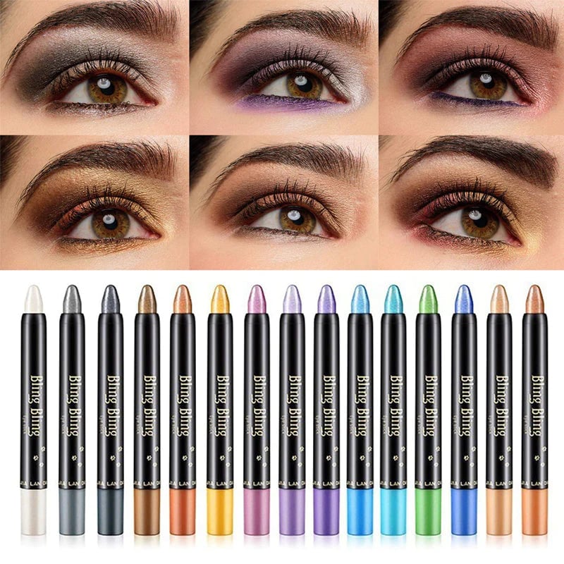 Waterproof glitter eyeshadow eyeliner pencil