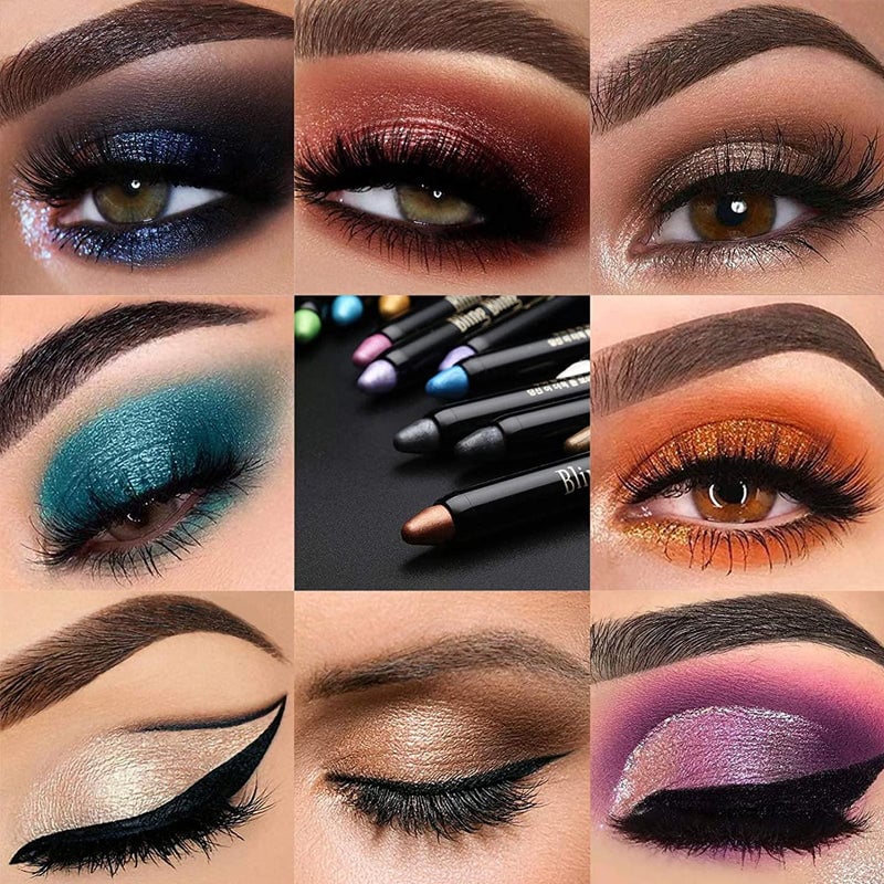 Waterproof glitter eyeshadow eyeliner pencil