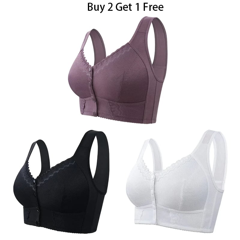 🌹Buy 2 Get 1 Free🌹Front Closure Breathable Bra🎀(Please Add 3/5 pcs to your Cart😍)